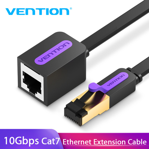 Vención de La Ethernet Cable RJ45 Cat 7 Cable de extensión macho a hembra de red Lan Cable de extensión de 1 m 2 m 3 M 5 m 10 m de cable para PC portátil ► Foto 1/6