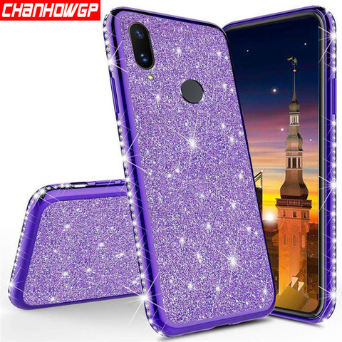 Bling caso suave para Huawei P inteligente Y5 Y6 Y7 Y9 2022 Mate 30 P20 P30 Lite Honor 20 Pro 10 Lite 10i 9X 8X 8A 8C 8S ► Foto 1/6