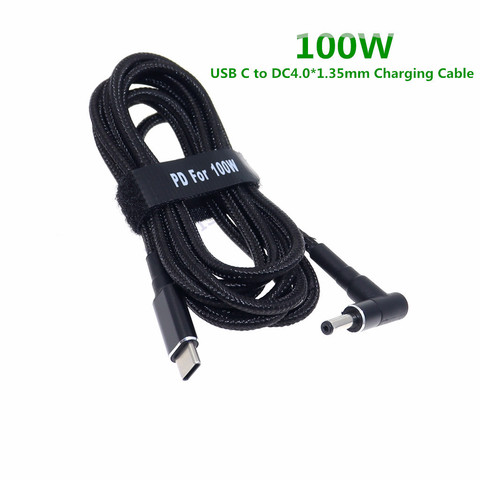 Conversor adaptador de corriente USB tipo C 100W a 4,0*1,35mm enchufe conector Dc PD emulador disparador Cable de carga Cable para ordenador portátil Asus ► Foto 1/5