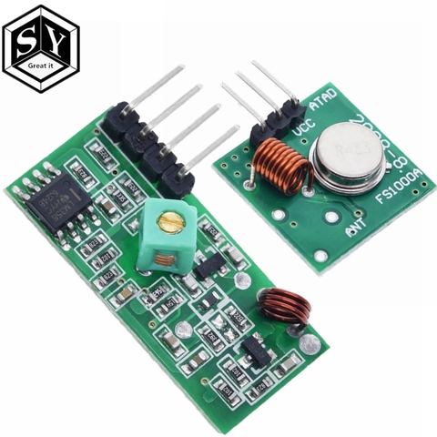 433 Mhz RF transmisor y el receptor y módulo de enlace Kit de brazo/MCU WL DIY 433 MHZ inalámbrico de Control remoto para arduino Diy K0 ► Foto 1/6