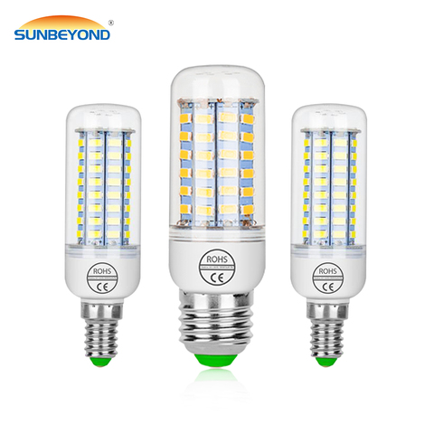 Lámpara LED E27/E14 lámpara LED SMD5730 220V bombilla de maíz Led vela luz LED Bombilla para decoración del hogar, cocina de la lámpara de iluminación ► Foto 1/6