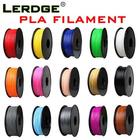 LERDGE-filamento PLA para impresora 3d, fibra de carbono sólido transparente, 1,75mm, 1KG, Fluo, brillo parpadeante, cambio de luz, gradiente Multicolor ► Foto 1/6