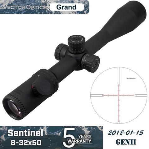 Vector Optics-mira telescópica de Rifle táctico Gen2 Sentinel 8-32x50, con anillo de marcado, sombrilla de nido de abeja para caza de ciervos y zorros ► Foto 1/6