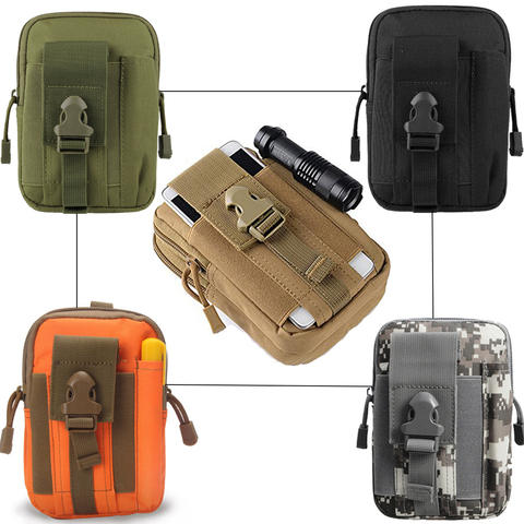 Bolsa Molle militar para cinturón táctico para hombre, riñonera para deportes al aire libre, impermeable, informal, EDC, bolsillo para caza ► Foto 1/6