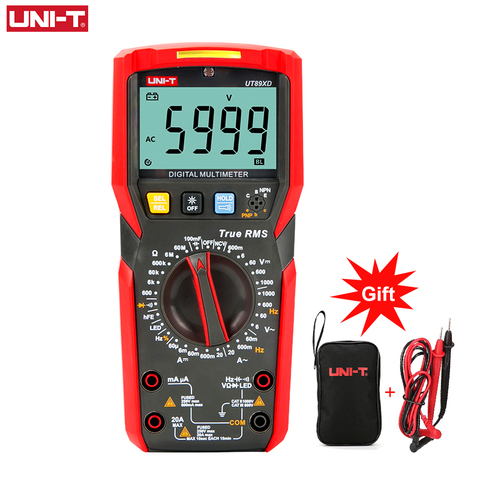 UNI-T-multímetro Digital profesional UT89X UT89XD valores eficaces auténticos, NCV 20A, voltímetro AC DC, probador de resistencia de capacitancia ► Foto 1/6