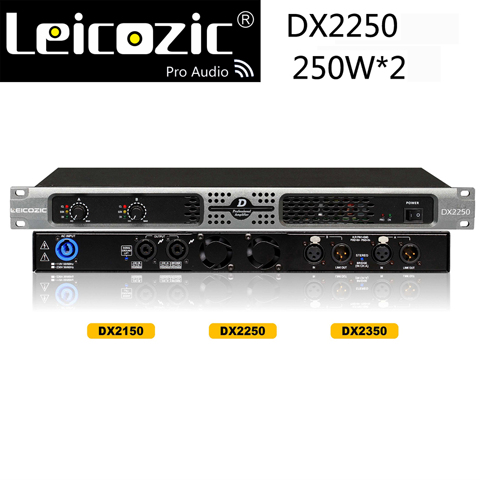 Leicozic DX2250 400W AMP RMS Clase d amplificador de potencia de audio de 1u escenario, amplificador de conmutación de audio profesional ► Foto 1/6