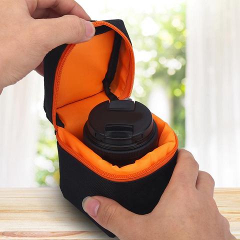 Mochila dslr acolchado grueso bolsa de lente de cámara a prueba de golpes funda protectora para cámara DSLR o bolsa de lente ► Foto 1/6