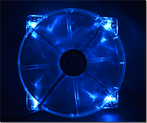 Para TT 17cm 170mm ventilador del chasis, ventilador de ventilación de refrigeración de ordenador ultrasilencioso 17020 Led, ventilador de luz azul 170x170x20mm ► Foto 1/5