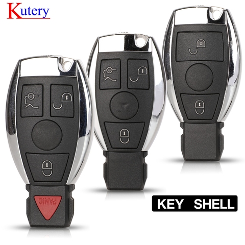 Kutery remoto clave Shell caso del 2000 + NEC BGA para Mercedes Benz para A, B, C, Clase E W203 204, 205, 210, 211, 212, 221 2 3 4 botón ► Foto 1/6