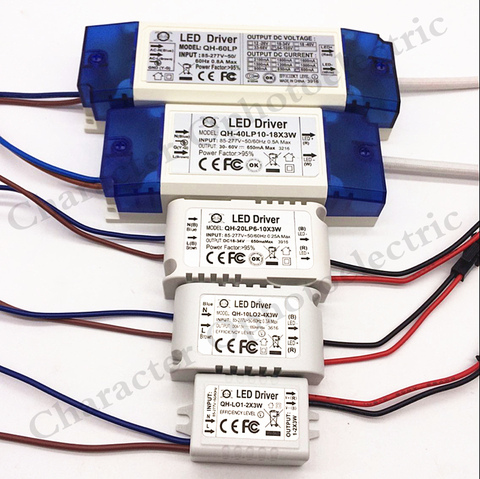 Transformador para fuente de alimentación de luz de techo, convertidor de Controlador LED AC 85-265V 1-2x3w 2-4x3w 6-10x3w 10-18x3w 18-30x3w 600mA 650mA ► Foto 1/5