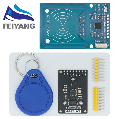 1 piezas MFRC-522 RC-522 RC522 antena RFID IC módulo inalámbrico para Arduino IC clave SPI escritor lector de tarjeta IC se encuentra módulo ► Foto 1/6