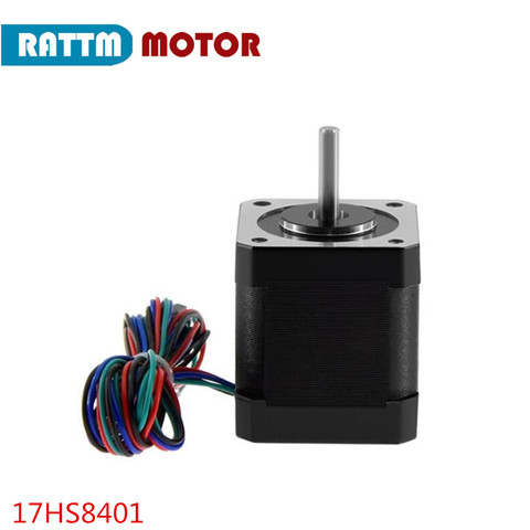 3D impresora accesorios Nema 17 motor paso a paso 17HS8401 dos-la fase cuatro-Alambre de 48mm motor de la máquina de grabado ► Foto 1/6