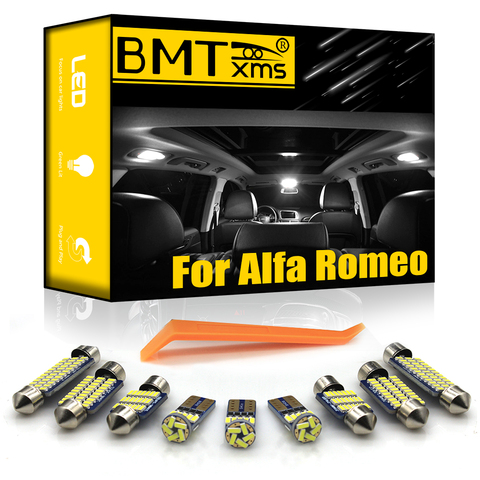 BMTxms para Alfa Romeo Mito Brera GT araña Giulia 4C Stelvio 147, 156, 159, 166 vehículo juego de luz Interior LED Canbus ► Foto 1/6