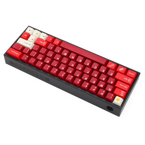 Poseidon-funda de aluminio anodizado PSD60 para teclado mecánico, cubierta personalizada, color negro, gris, azul, rojo, para gh60, xd60, xd64 ► Foto 1/6