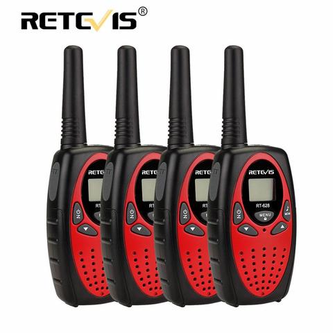 Retevis-walkie-talkie RT628 para niños, 4 Uds., PMR446, 0,5 W, VOX, linterna, Radio portátil para Camping, Festival de cumpleaños, regalo para caminar ► Foto 1/6