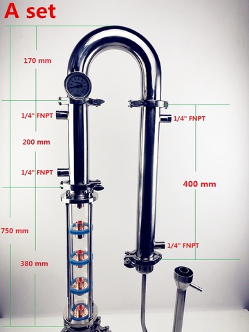 Columna de destilador sanitario OD64, 2 