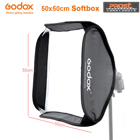 Softbox Godox 50x50cm difusor Reflector para Flash Speedlite luz profesional cámara de estudio fotográfico Flash ajuste Bowen Elinchrom ► Foto 1/6