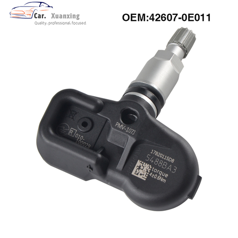 OEM 426070E011 Sensor de presión de neumáticos sistema TPMS 315MHZ PMV-107J para Toyota Lexus IS250 IS350 RX350 GS 42607-0E011 ► Foto 1/6