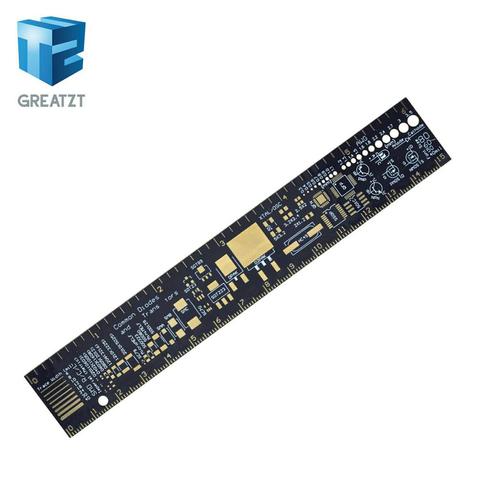 GREATZT PCB regla para ingenieros electrónicos para los Geeks responsables para Arduino Fans PCB referencia gobernante PCB unidades de embalaje v2- 6 ► Foto 1/6