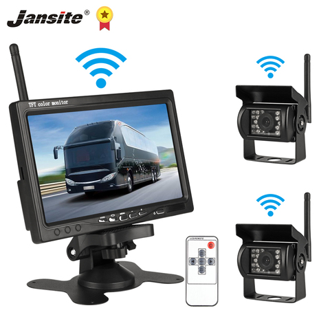 Jansite-monitor de coche inalámbrico, 7 