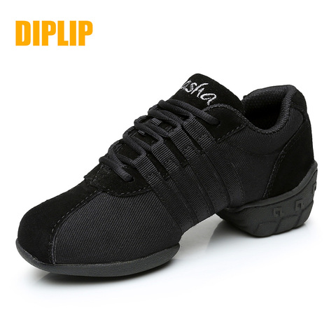 DIPLIP nueva danza moderna zapatos de fondo suave zapatos de jazz de deportes zapatos de baile zapatos al aire libre transpirable zapatos de mujer tamaño 34-45 ► Foto 1/6