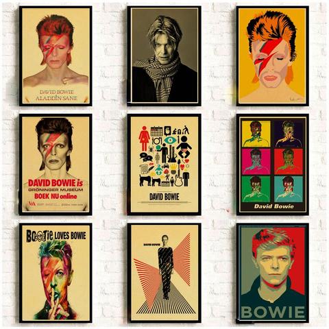 Cartel Vintage DAVID-BOWIE arte imprimir cartel Retro casa Decoración habitación pintura decorativa pared Vintage foto ► Foto 1/6