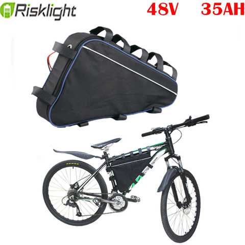 Bafang-batería de litio triangular para bicicleta eléctrica, 48V, 2000w, 1500w, 1000w, 48v, 35Ah, batería de bicicleta eléctrica, fietsaccu ► Foto 1/1