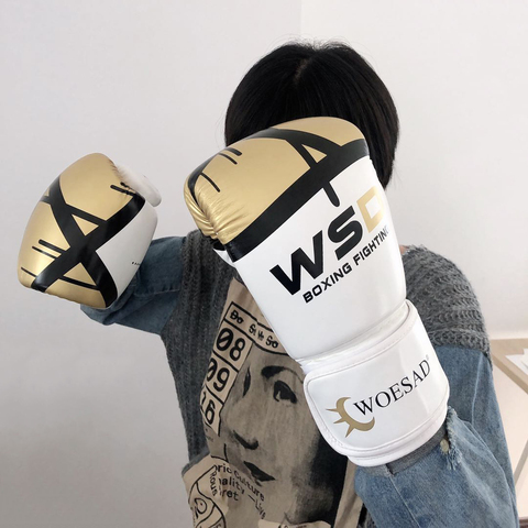 MMA-Guantes De Kick Boxing para hombre y mujer, Guantes De PU para Karate, Muay, Guantes De Thai De Boxeo, lucha libre, MMA Sanda, equipo De entrenamiento para chico y adulto ► Foto 1/6