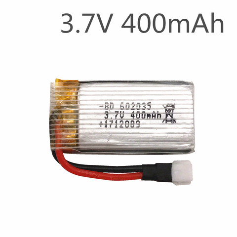 3,7 V 400 mah de la batería Original H31-011 Lipo batería 3,7 V 400 mah para H107 H31 componentes para drones rc XH enchufe 30C 1 Uds ► Foto 1/1