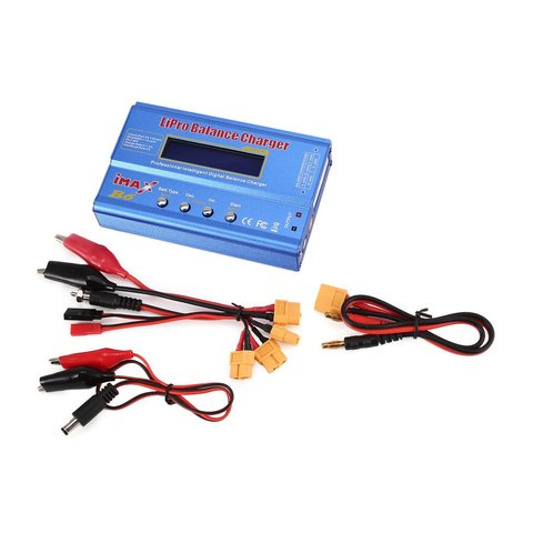 IMAX-cargador de equilibrio iMAX B6 de 80W, 6A, Lipo, NiMh, Li-ion, ni-cd, RC, descargador 10W2A y adaptador de 15V/6A AC/DC para batería de modelo RC ► Foto 1/6