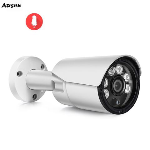 AZISHN-cámara IP bala de AZ-IP335-01A, 5MP, 2592x1944P, seguridad infrarroja, grabación de Audio, POE de vigilancia de seguridad de Metal para exteriores ► Foto 1/6