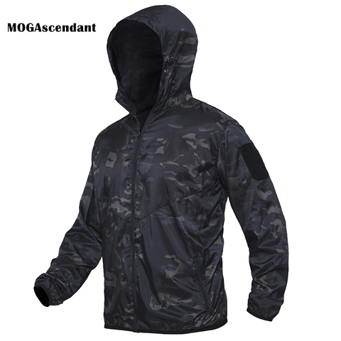 Chaqueta Bomber táctica impermeable para hombre, cazadora militar ligera, Camuflaje, carcasa suave, multicámara, abrigos de verano ► Foto 1/6