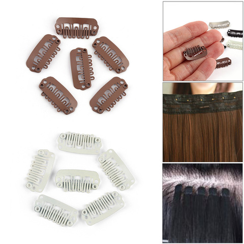 Pinzas de Metal en forma de U para extensiones de cabello, accesorios para el cabello de salón de belleza, 20 Uds. ► Foto 1/6