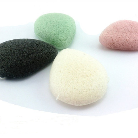 Konjac-esponja cosmética para lavado de cara, esponja limpiadora de agua en forma de gota, 1 Uds. ► Foto 1/6