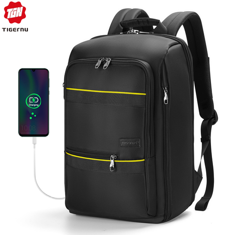 Mochila Tigernu hombres Casual bolsa impermeable para Laptop bolsas para la escuela adolescente hombre equipaje de viaje bolsa de alta calidad mochilas de deporte ► Foto 1/6