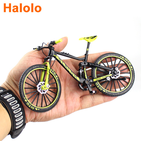 Mini bicicleta de aleación fundida 1:10 para niños, modelo de bicicleta de carreras de Metal, bicicleta de montaña de juguete, colección de simulación portátil de bolsillo ► Foto 1/6