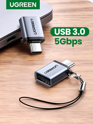 Ugreen-Adaptador USB tipo C a USB 3,0, 3 Thunderbolt, Cable OTG para Macbook pro, Air, Samsung, S10, S9 ► Foto 1/6