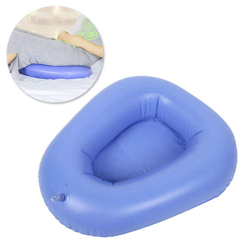 Cama inflable lavable ajustable para el hogar, antidolor cojín de aire para el cuidado de los ancianos, color azul, para adultos ► Foto 1/6