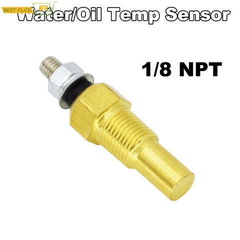 Sensor de temperatura de aceite de agua para coche y camión, medidor de unidad de repuesto Digital de temperatura para Indicador de temperatura de agua, Universal, NPT, 1/8 ► Foto 1/6