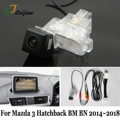 Para Mazda 3 Mazda3 Hatchback BM BN 2014 2015 2016 2017 2022 OEM pantalla Compatible con HD, cámara de visión trasera, reversa de respaldo DIY tan fácil ► Foto 1/5