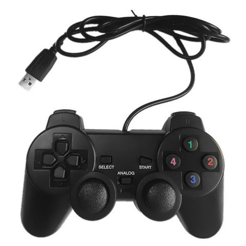 Mando con cable USB, controlador de Juego Individual/doble vibración para ordenador PC ► Foto 1/6