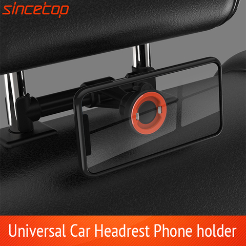 Soporte Universal para teléfono móvil de coche, almohada trasera con rotación de 360 grados, soporte para reposacabezas de asiento trasero de coche para iPad, tableta y PC ► Foto 1/6