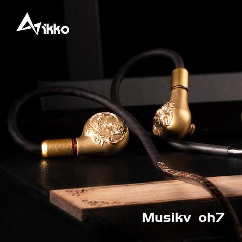 IKKO OH7 Musikv Flagship Nano Carbon Dynamic Large Establishment MMCX Detachable HiFi Music Monitor Copper Earphone Earbuds ► Foto 1/1