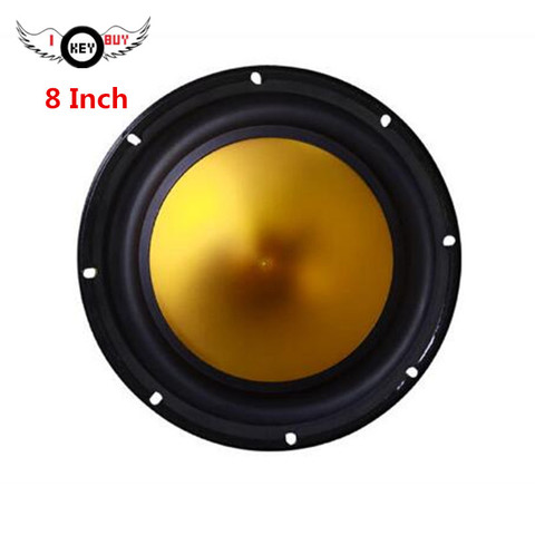 8 pulgadas 4Ohm 450W de alta potencia bajo Subwoofer coche Audio en casa modificado Bass altavoz de borde de goma V-rojo en forma de embudo de 1pc ► Foto 1/6