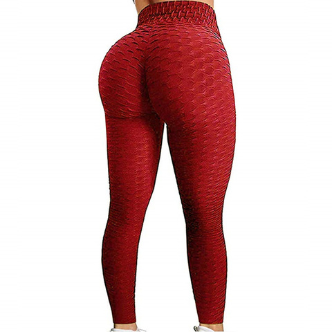 Polainas de las mujeres Leggings Fitness mallas con cintura alta Anti celulitis polainas entrenamiento negro Sexy Jeggings Modis Sportleggings ► Foto 1/6