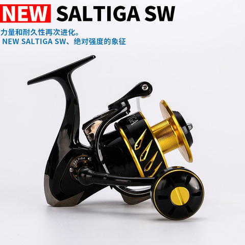 Madmouse, JAPÓN hizo Saltiga SW4000XG SW6000HG SW10000HG, carrete giratorio Jigging, carrete giratorio 12BB carrete de pescar de aleación 35kgs potencia de Arrastre ► Foto 1/6