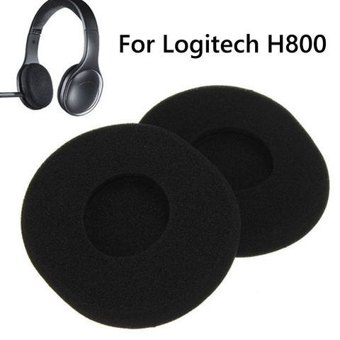 1 par de almohadillas para los oídos esponja cojín de espuma suave reemplazo para auriculares inalámbricos Logitech H800 ► Foto 1/6