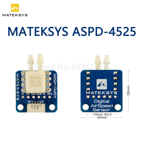 Matek System Mateksys 4525 analógico Sensor de velocidad aerodinámica ASPD-4525 para RC Dron de carreras con visión en primera persona de F405 F722 F411 ala ► Foto 1/4