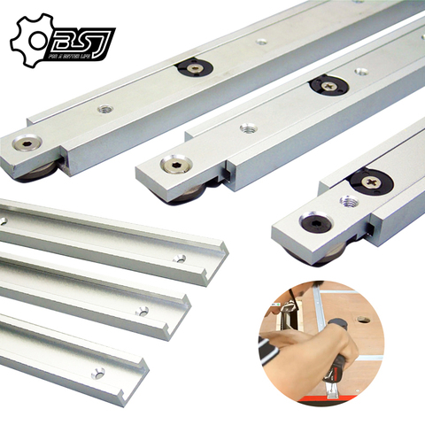 Herramientas de Carpintería de Aleación de Aluminio T-tracks Slot Miter Track y Miter Bar Slider Mesa Sierra Manómetro Barra DIY ► Foto 1/6