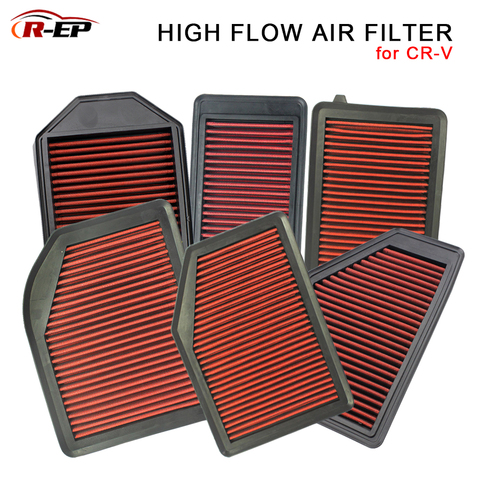 R-EP alto flujo filtro de aire encaja para Honda CRV 2013 2022 CR-V 2007-2011 2.0L 2.4L 1,5 T lavable reutilizable de entrada de aire ► Foto 1/6